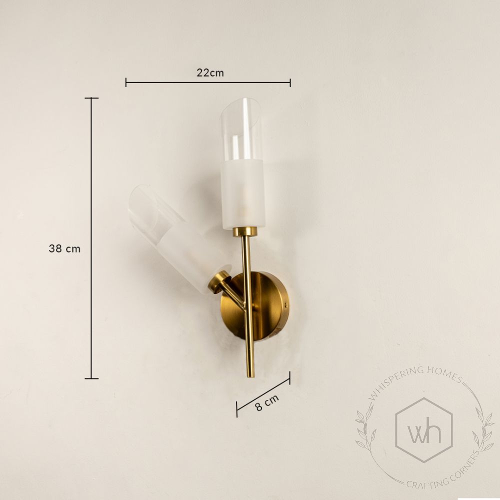 Tempo 2-Light Wall Sconce Dimension