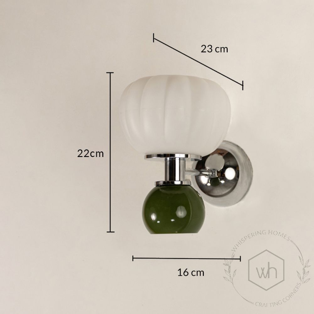 Freya Up-Down Wall Light- Green Dimension