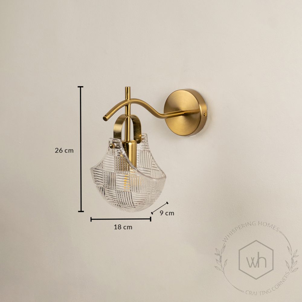 Nordic Shell Wall Sconce Dimensions