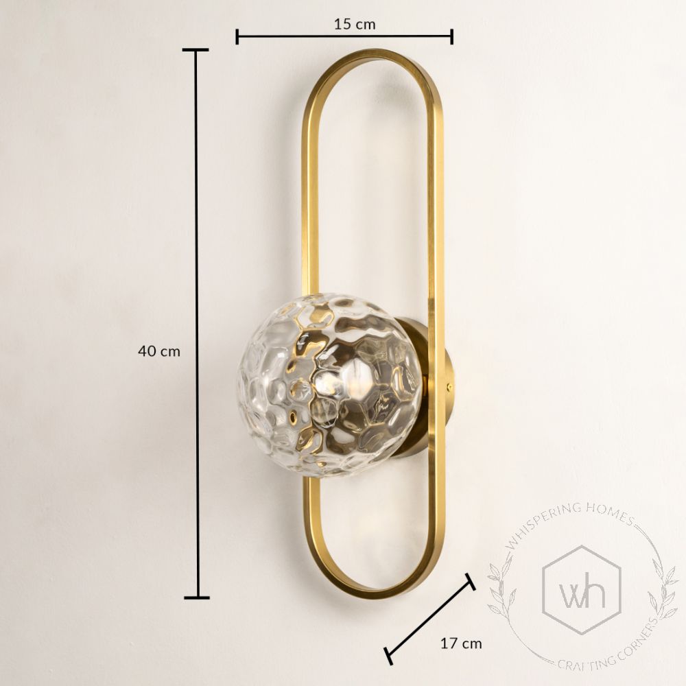 Glass Aisle Wall Lamp Dimensions