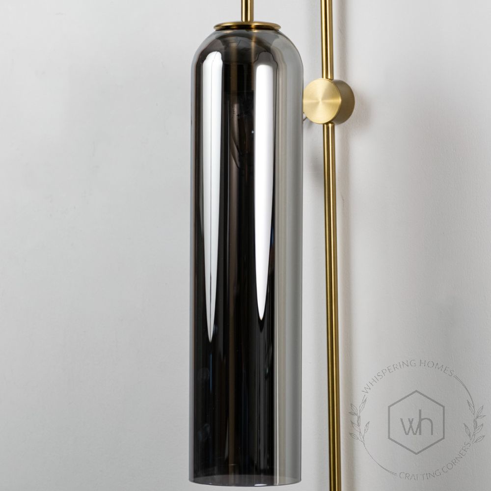 Float Wall Sconce - Black Closeup