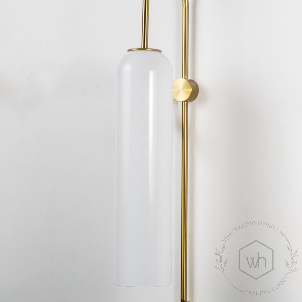 Float Wall Sconce - White Closeup