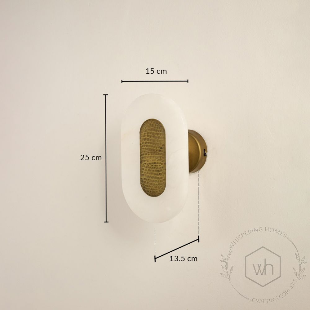 Selenite Wall Light Dimensions