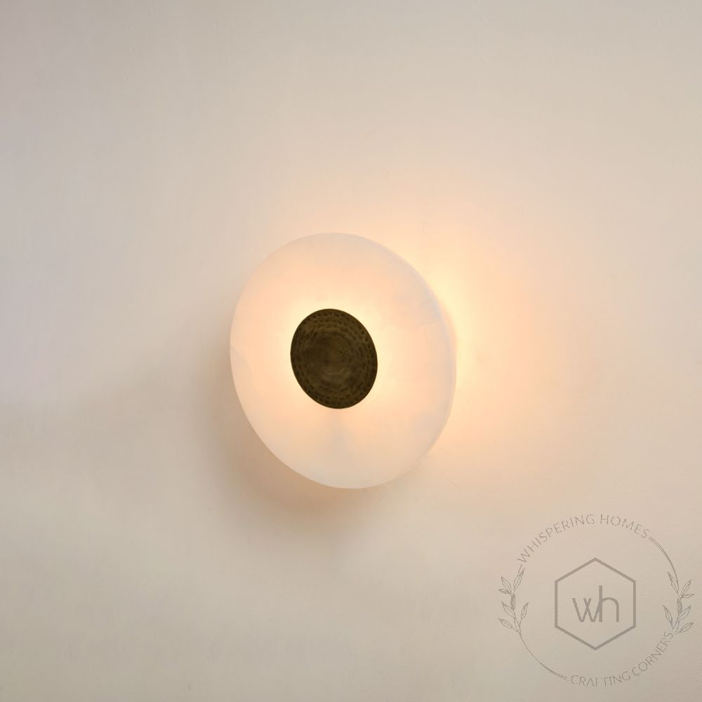 Nimbus Wall Light Light On White Background