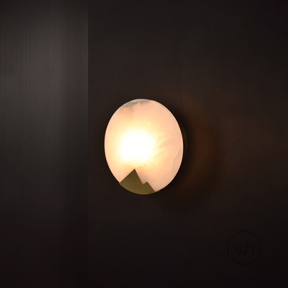 Luce Wall Sconce Light On Black Background