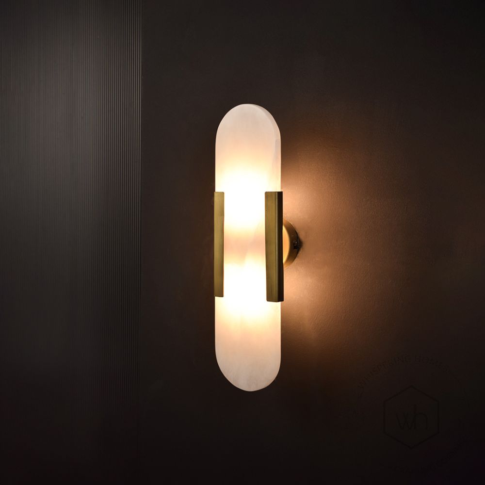 Nebula Wall Sconce Light On Black Background