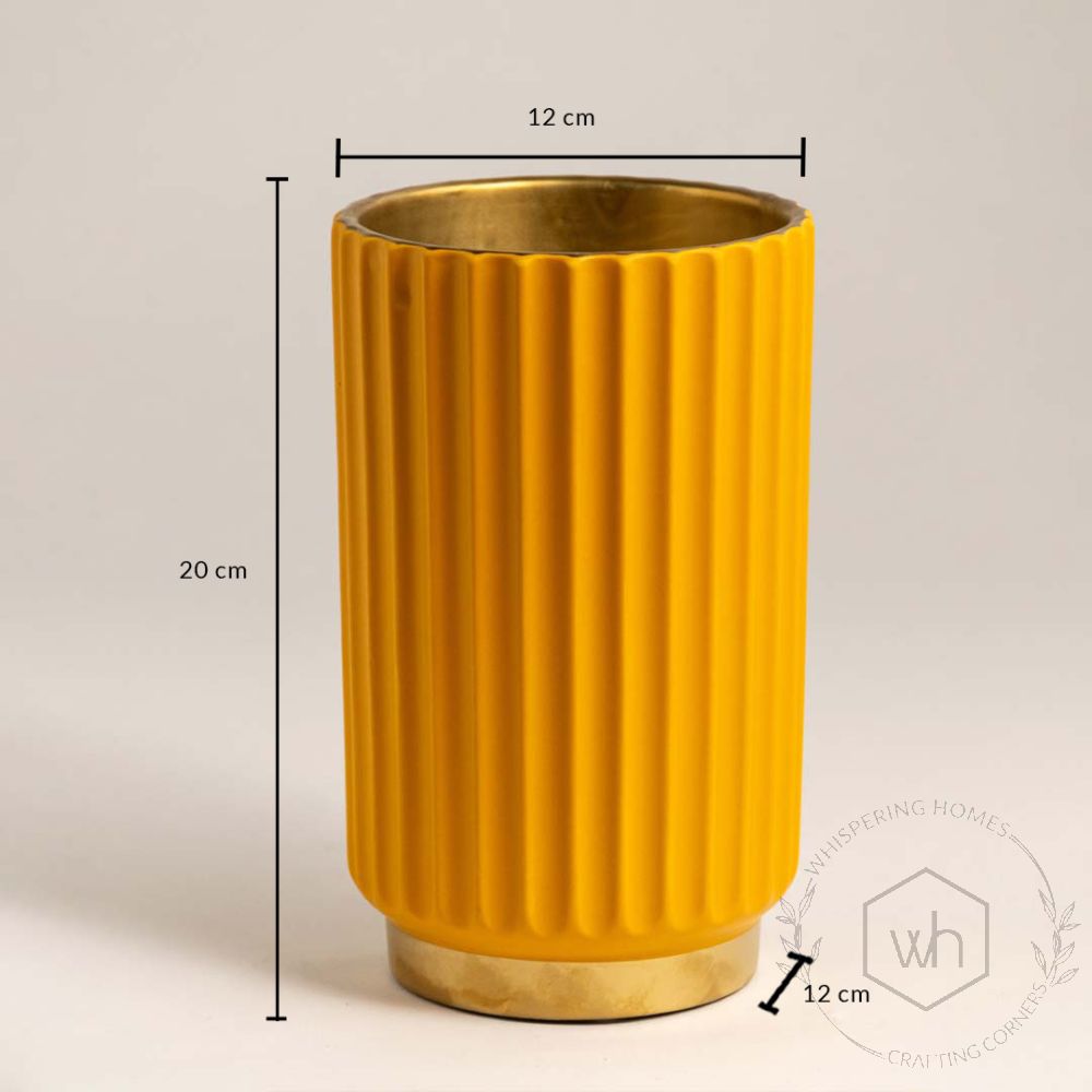 Armo Ceramic Vase Orange Dimensions