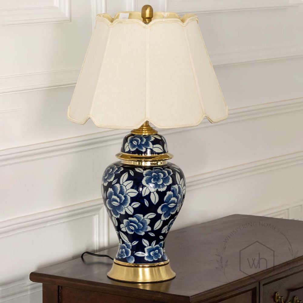 Aveline Ceramic Table Lamp for Bedroom