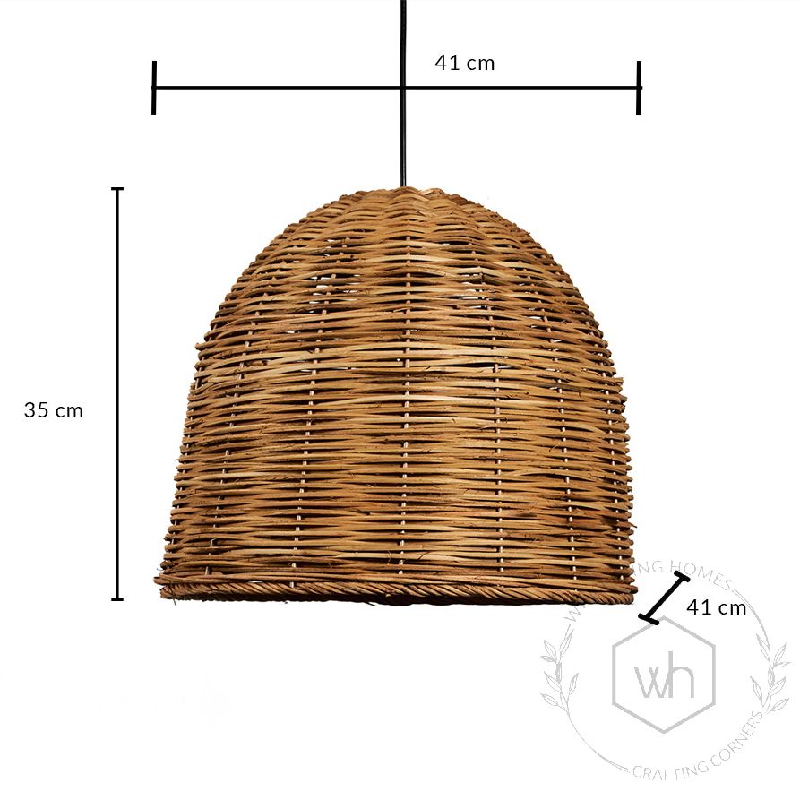 Bamboo Basket Hanging Lamp