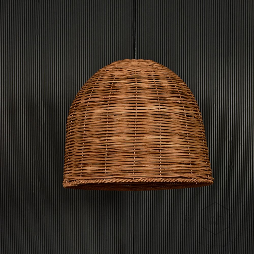 Bamboo Basket Hanging Lamp