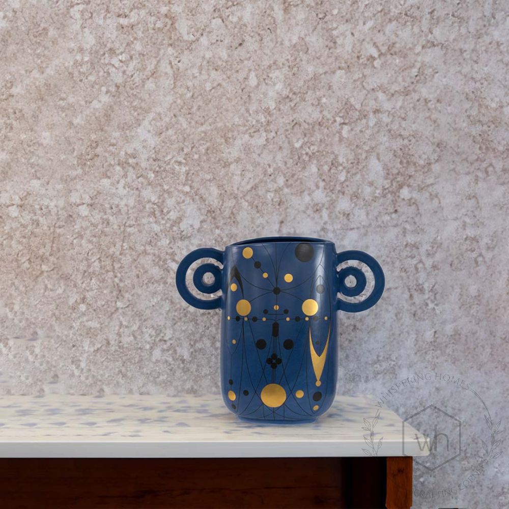 Barrit Ceramic Flower Vase Blue