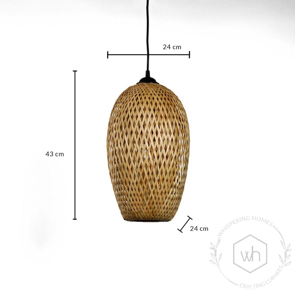 Braided Bamboo Pendant Lamp
