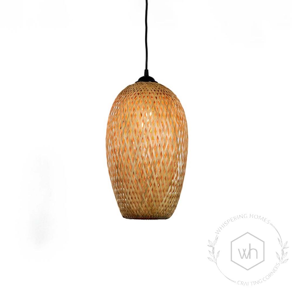 Braided Bamboo Pendant Lamp 