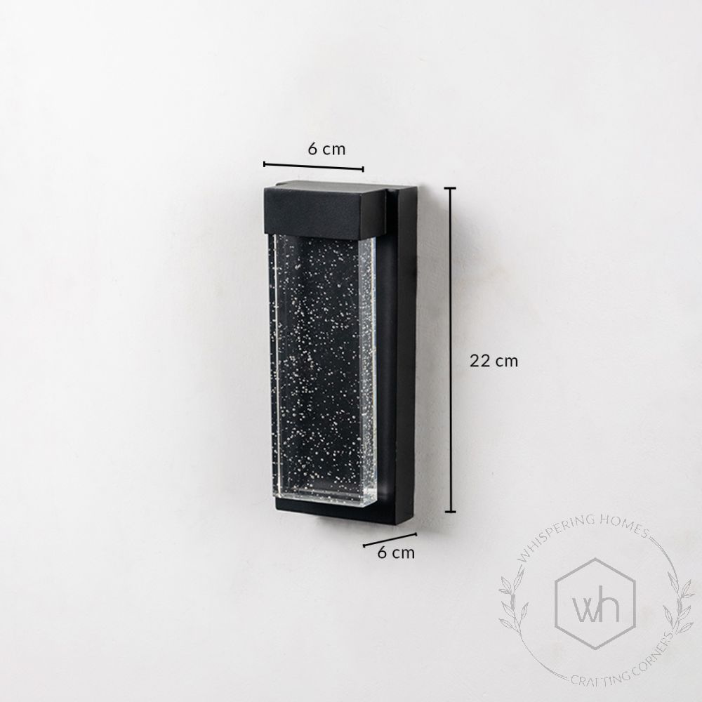 Corridor Outdoor Wall Light - Black Dimensions