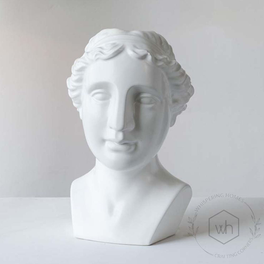 Centwin Ceramic Face Figurine - White
