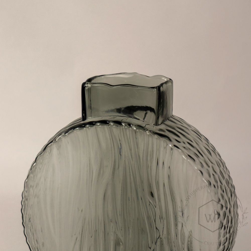 Circle Glass Vase Closeup