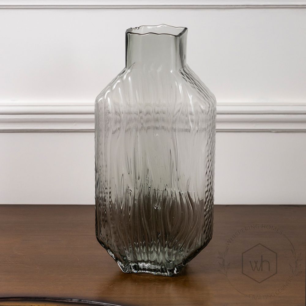 Clayre & Eef Glass Vase White Background