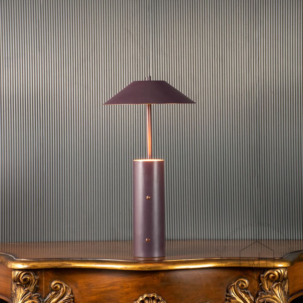 Cleo Metal Table Lamp Purple