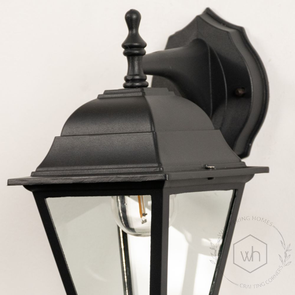 Coach Lantern Outdoor Wall Light - Small Closeup