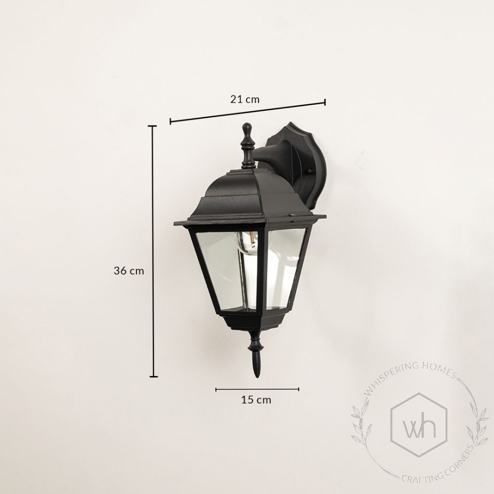 Coach Lantern Outdoor Wall Light - Small Dimensions