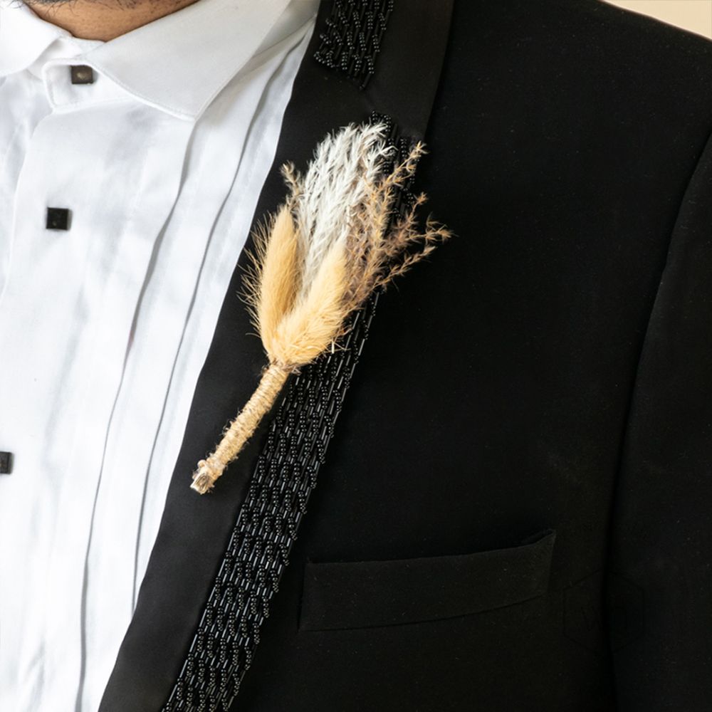 Cristobal Boutonniere Black Background