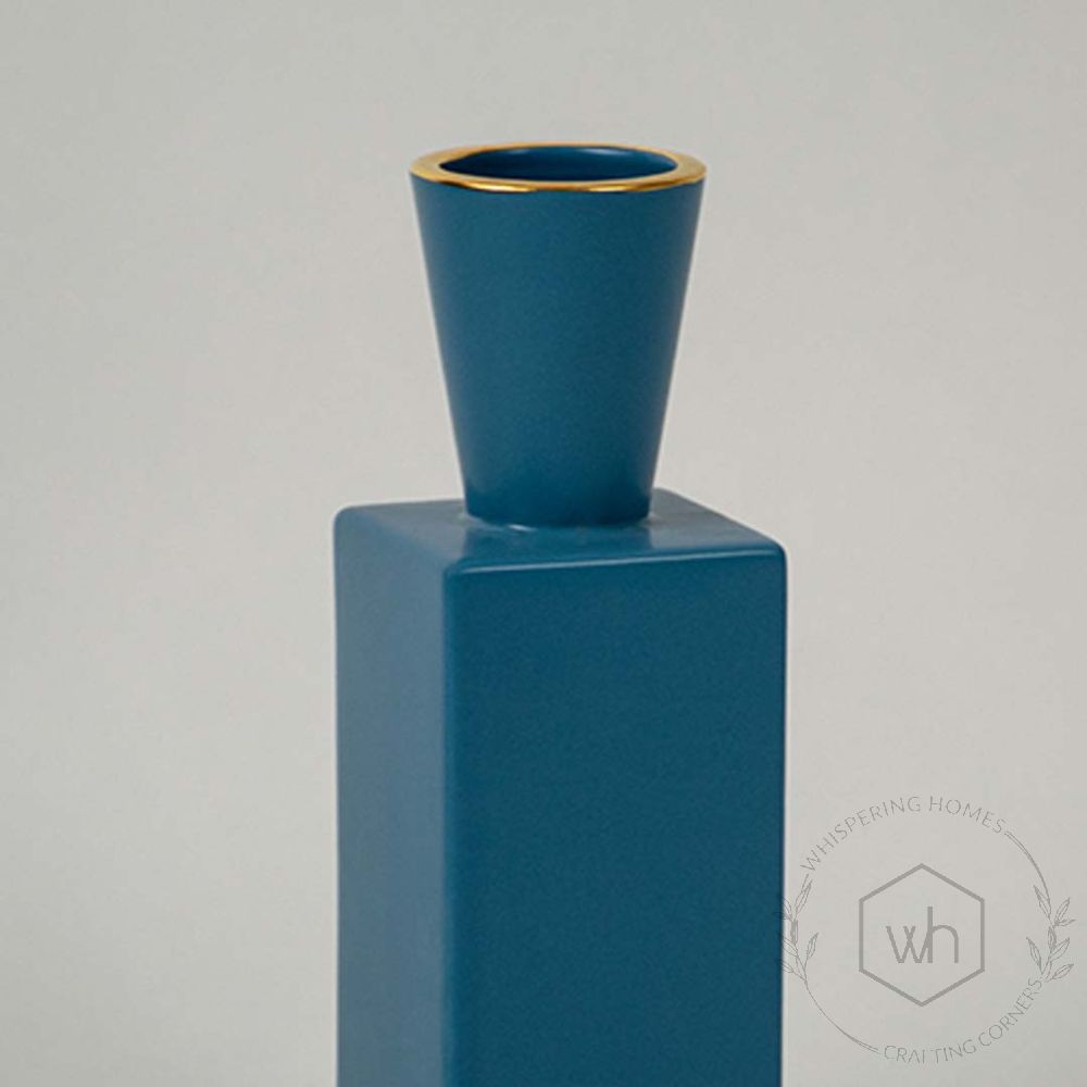 David Ceramic Flower Vase - Blue