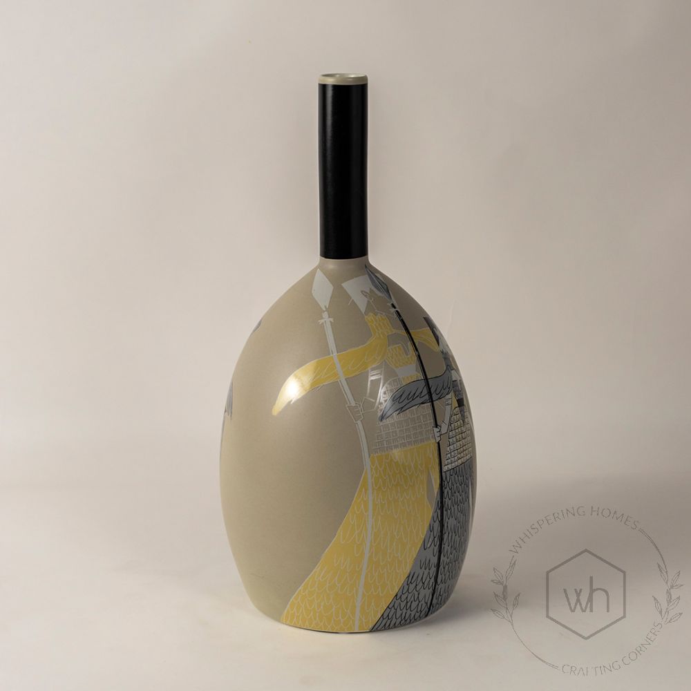 Decanter Style Ceramic VaseSide Angle