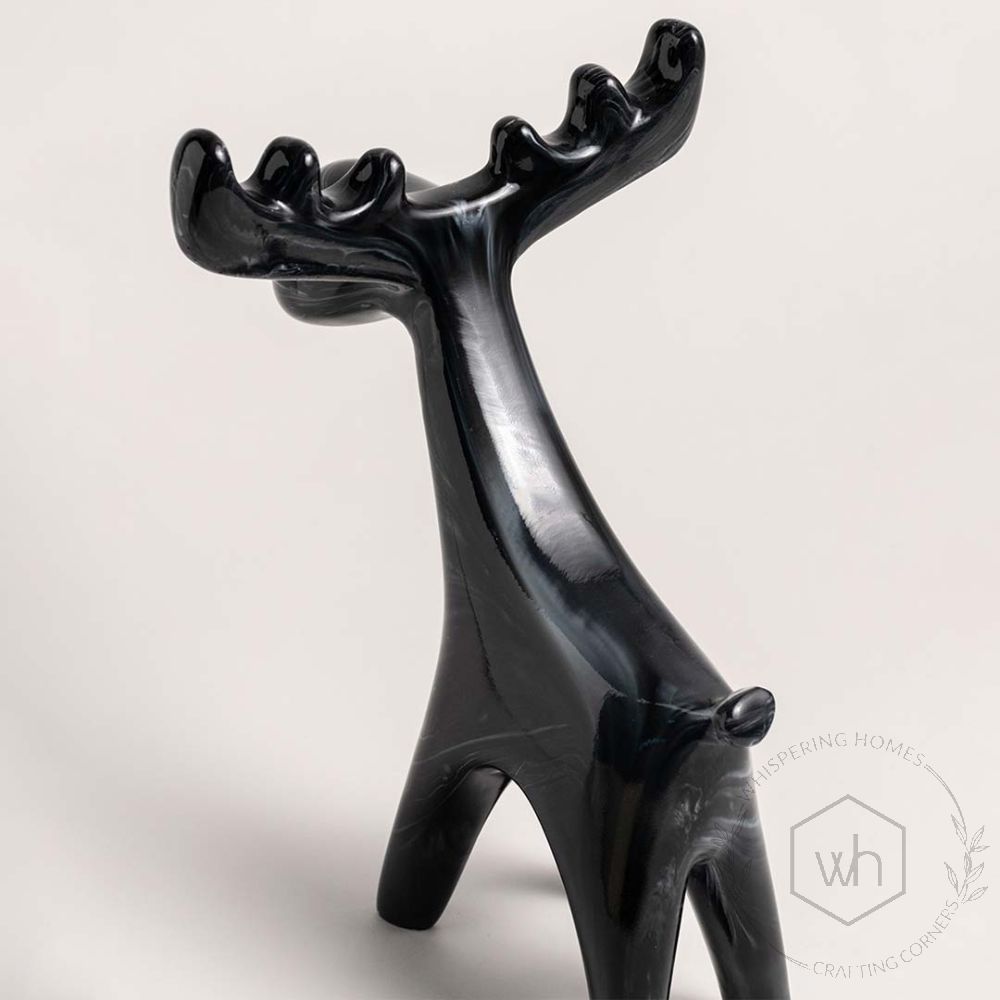 Deer Modern Art Desktop Sculptures Marble - Large