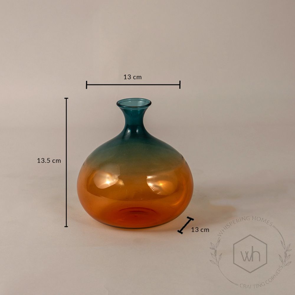 Double Shade Globe Glass Vase Dimensions