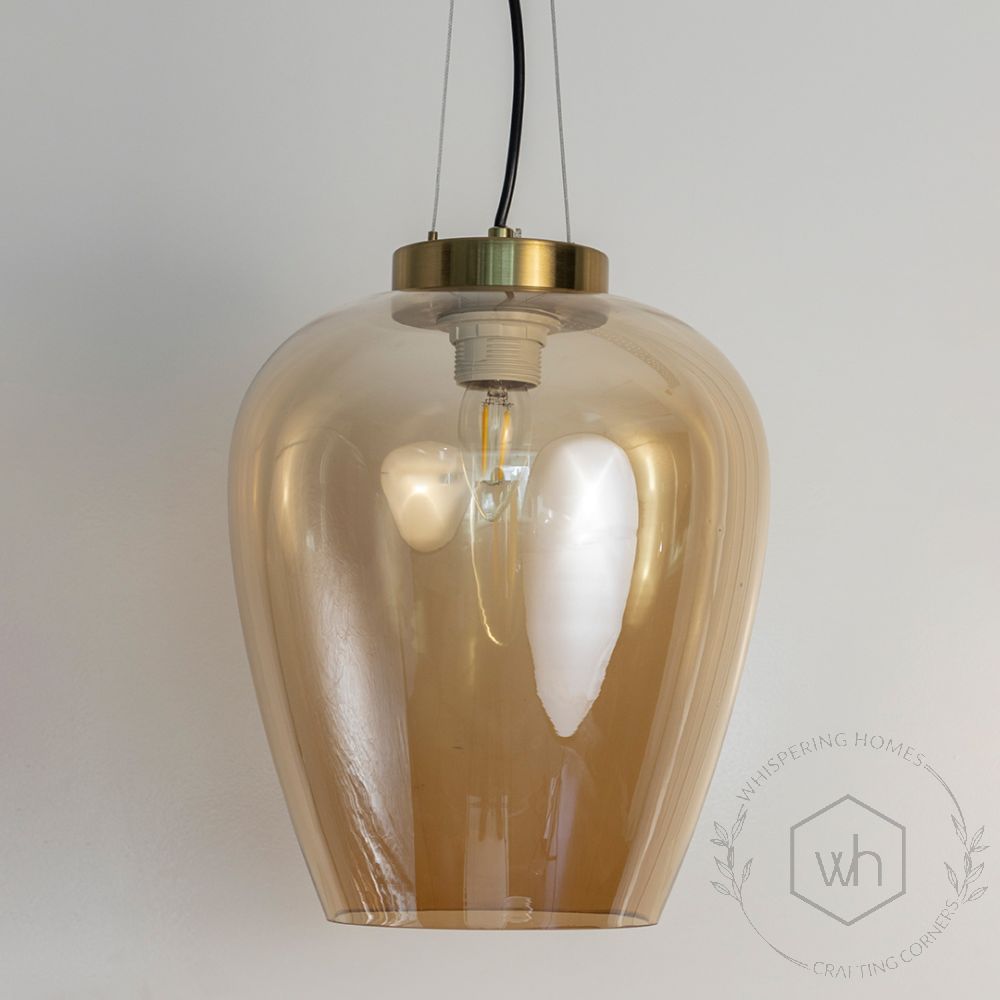 Elian Glass Pendant Lamp Closeup