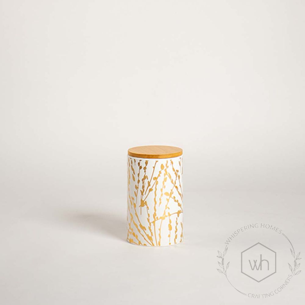 Emalia White Ceramic Flower Vase - Small