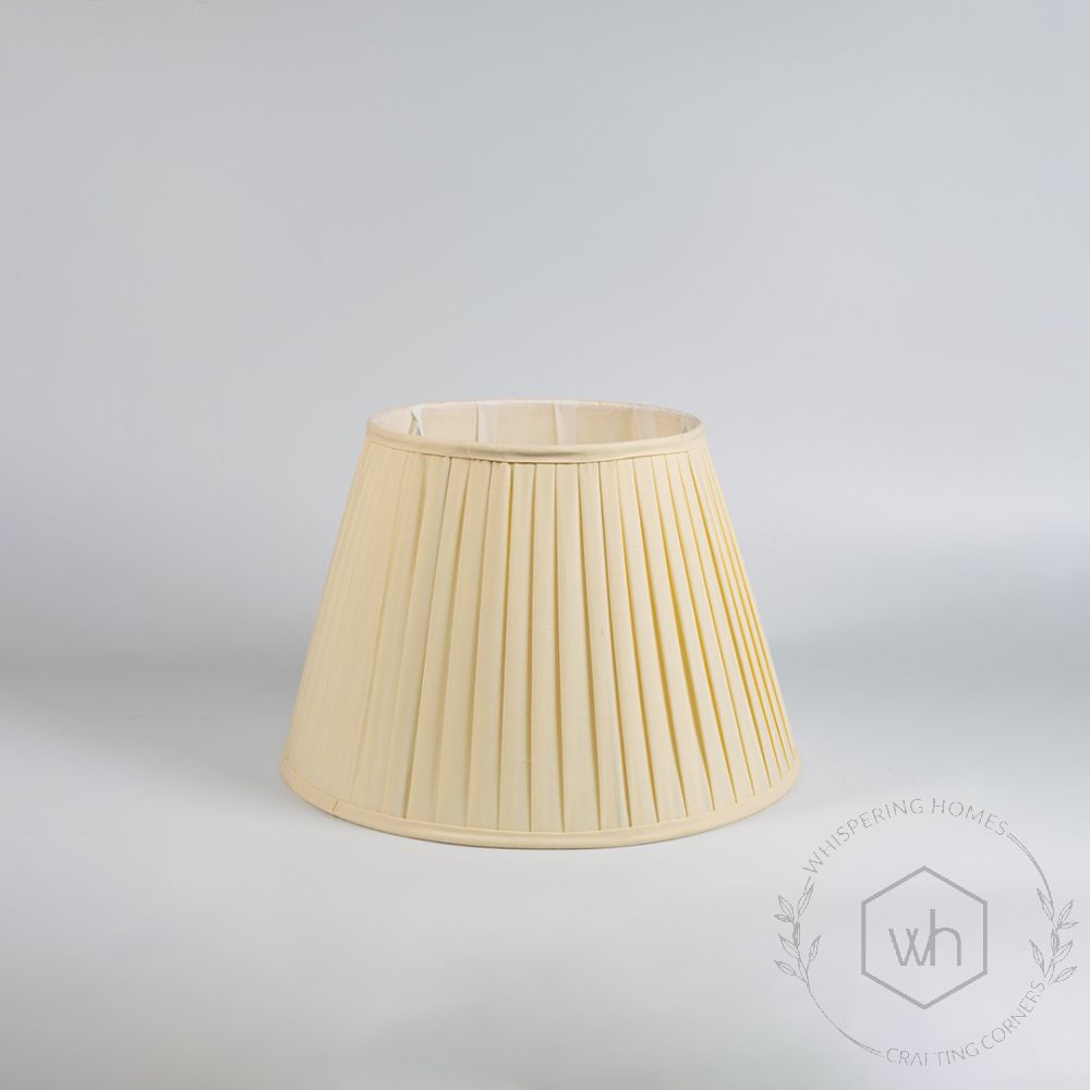 Pleated Empire Softback Lamp shade - Off WhiteWhite Background 1