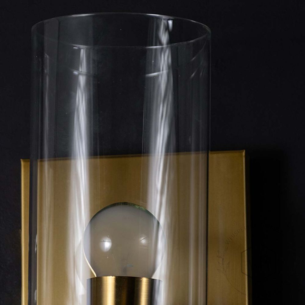 Enchant Cylindrical Glass Modern Wall Mounting Lamp Closeup