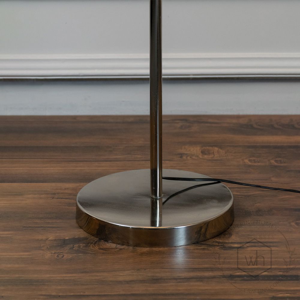 Modern Stainless Steel Finish Sleek Floor Lamp Standing