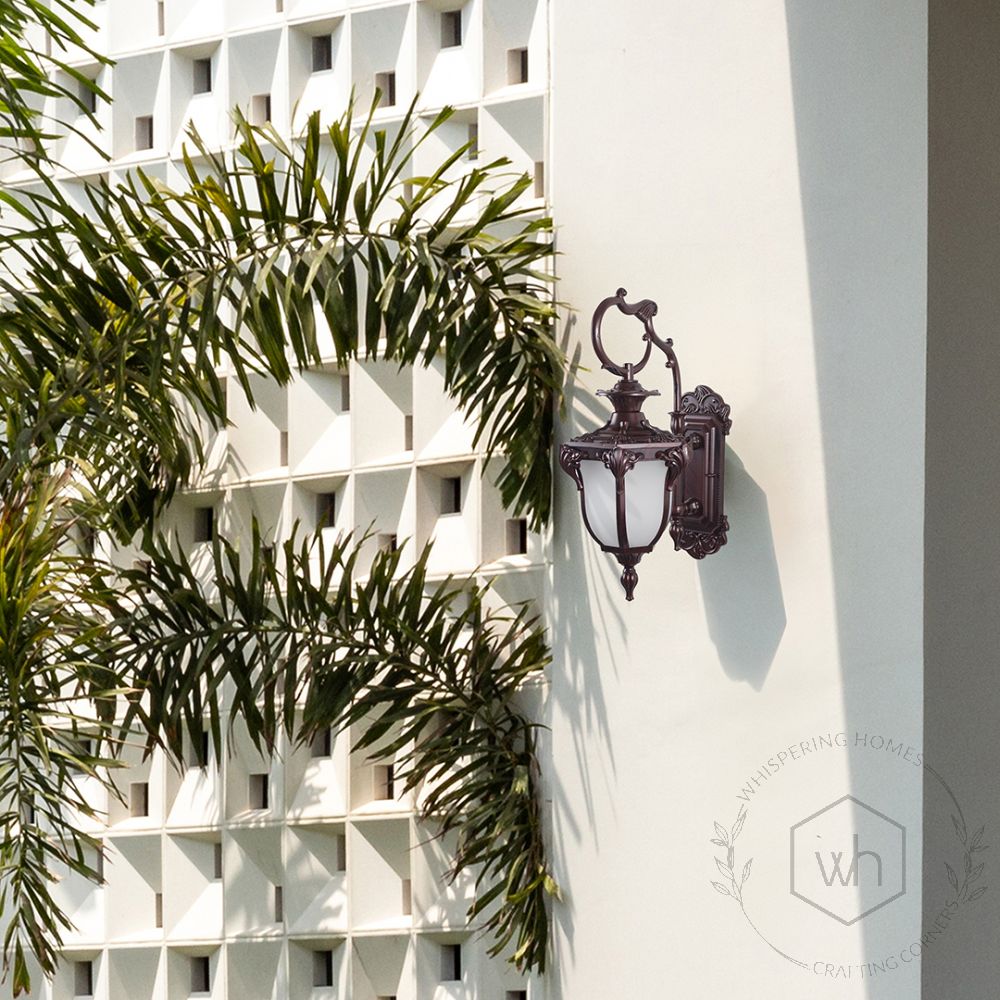 American Outdoor Wall Lamp -Dark Brown Lifestyle