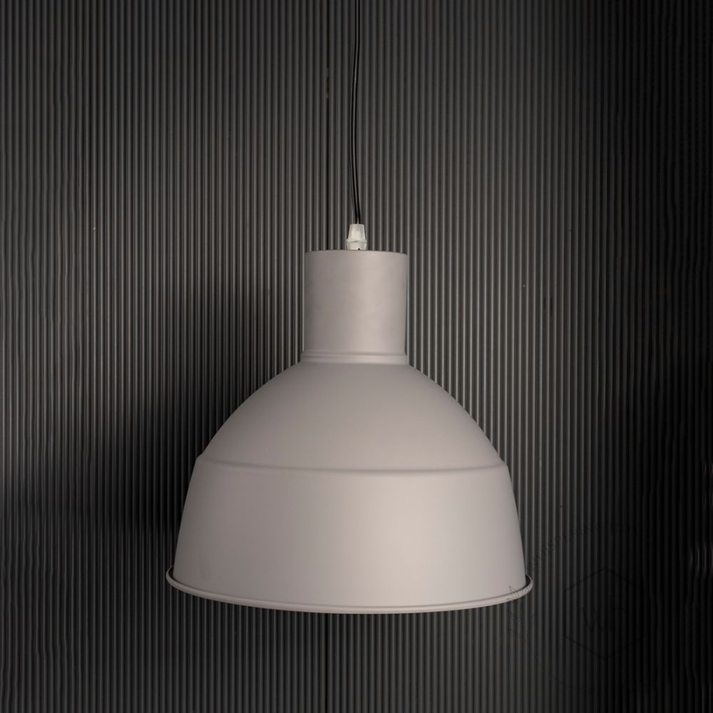 Gloria Grey Pendant light Light Off Black Background