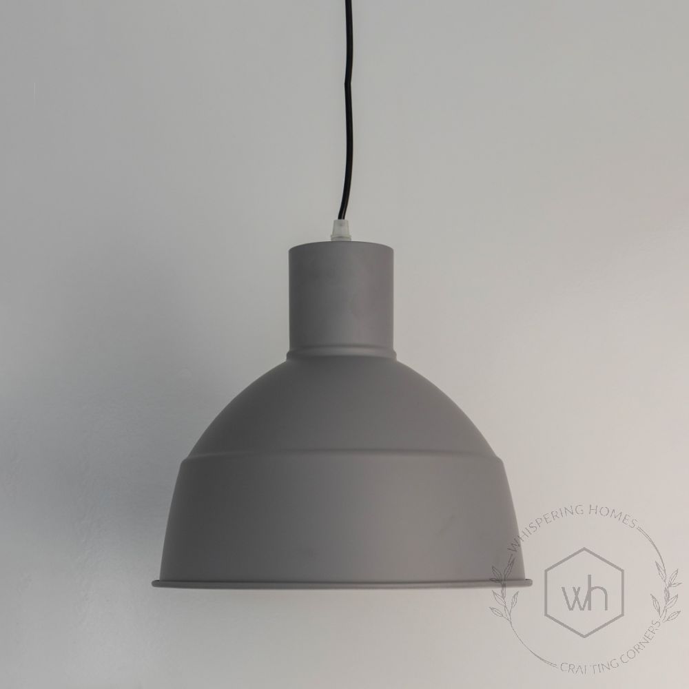 Gloria Grey Pendant light Light Off White Background