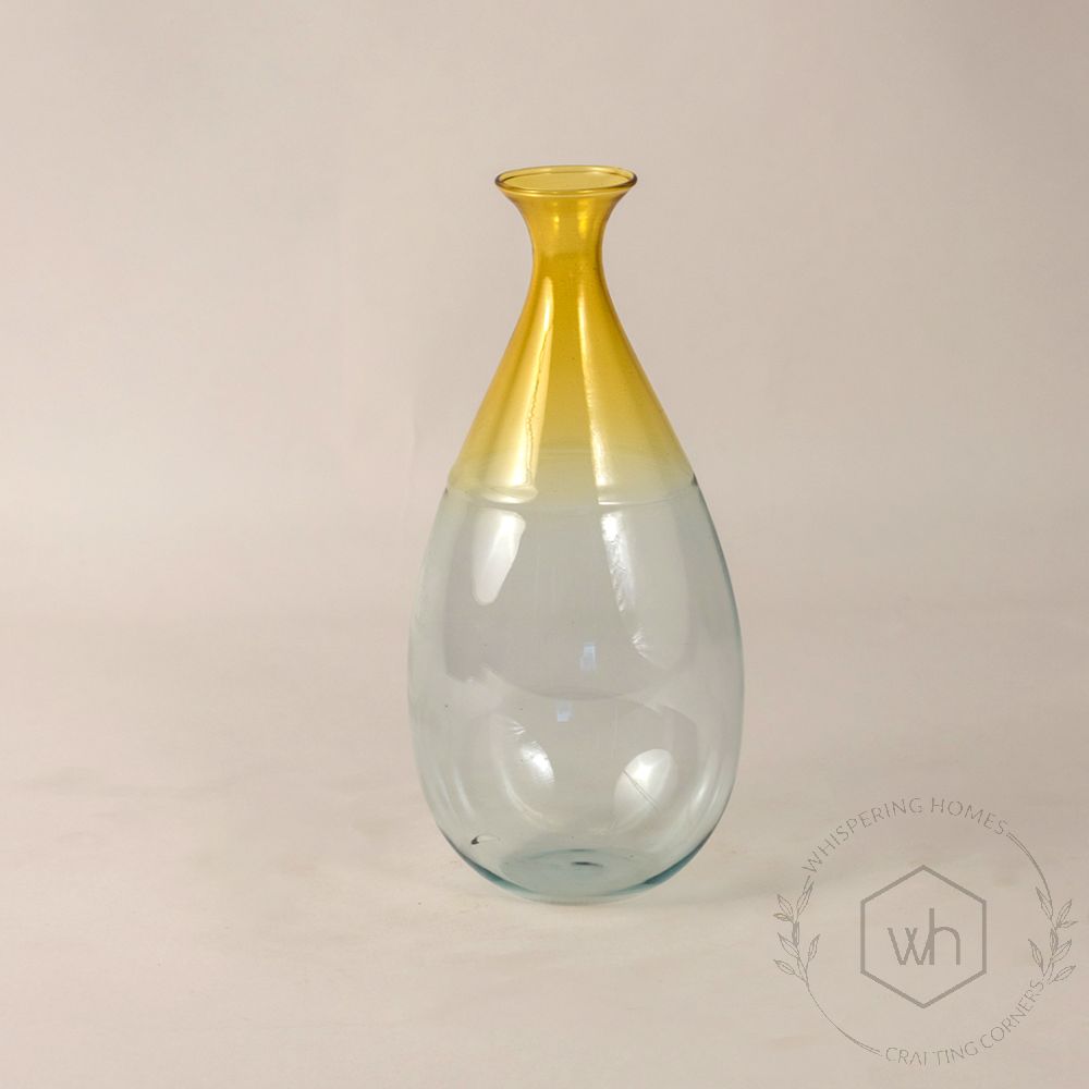 Goccia Glass Vase White Background