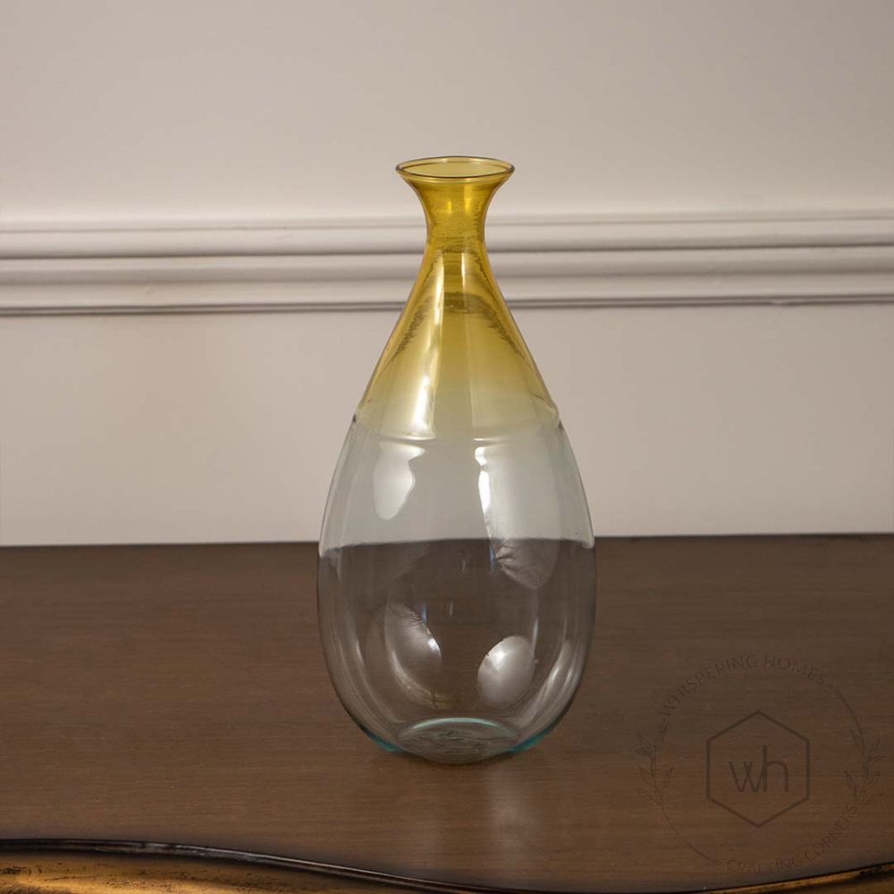 Goccia Glass Vase White Background