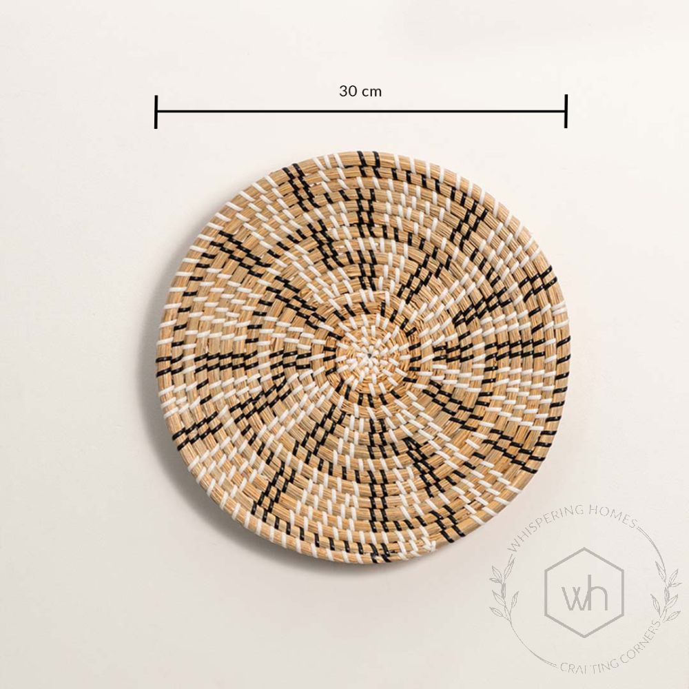 Zig-Zag Handwoven Wall Basket Dimensions