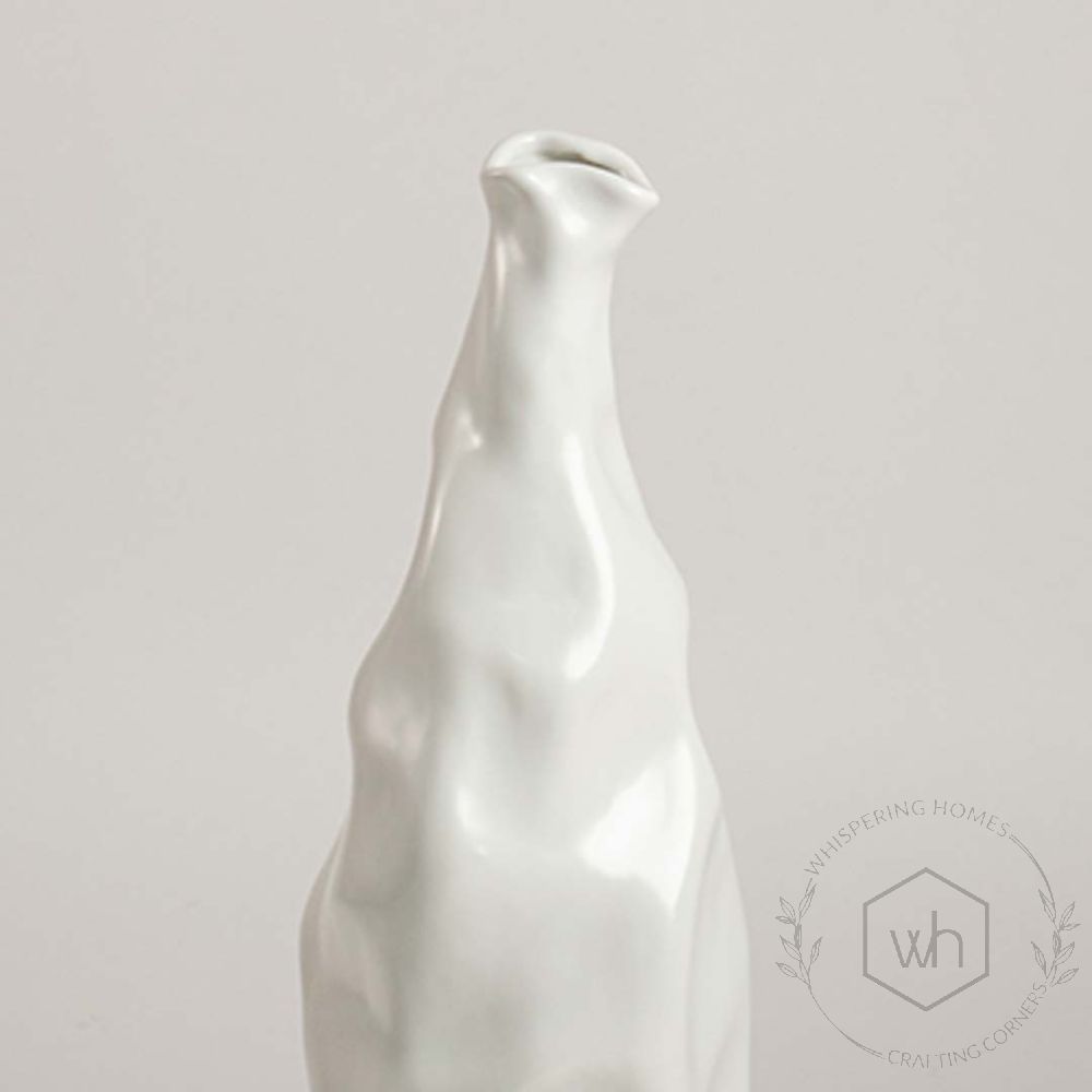 Ifza Ceramic Floor Vase - White