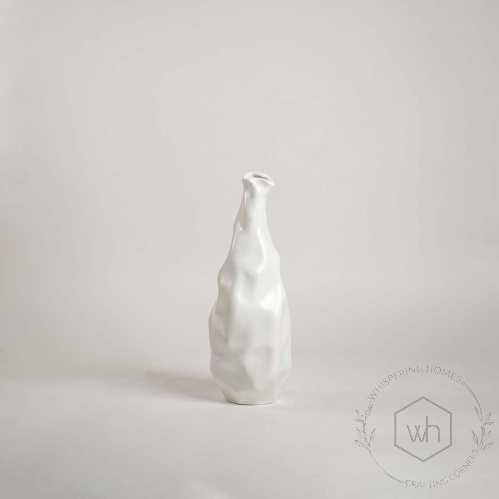 Ifza Ceramic Floor Vase - White