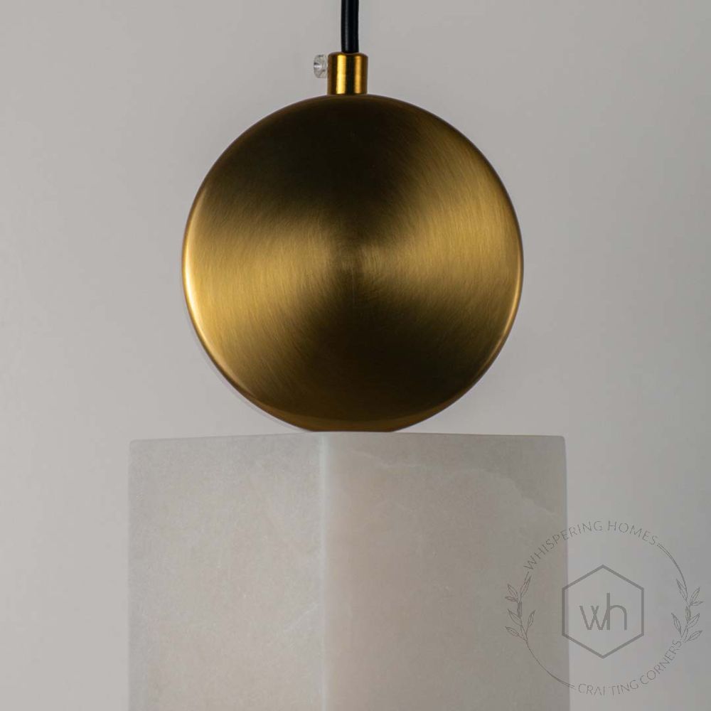 Imitation Marble Hanging Lamp - Square