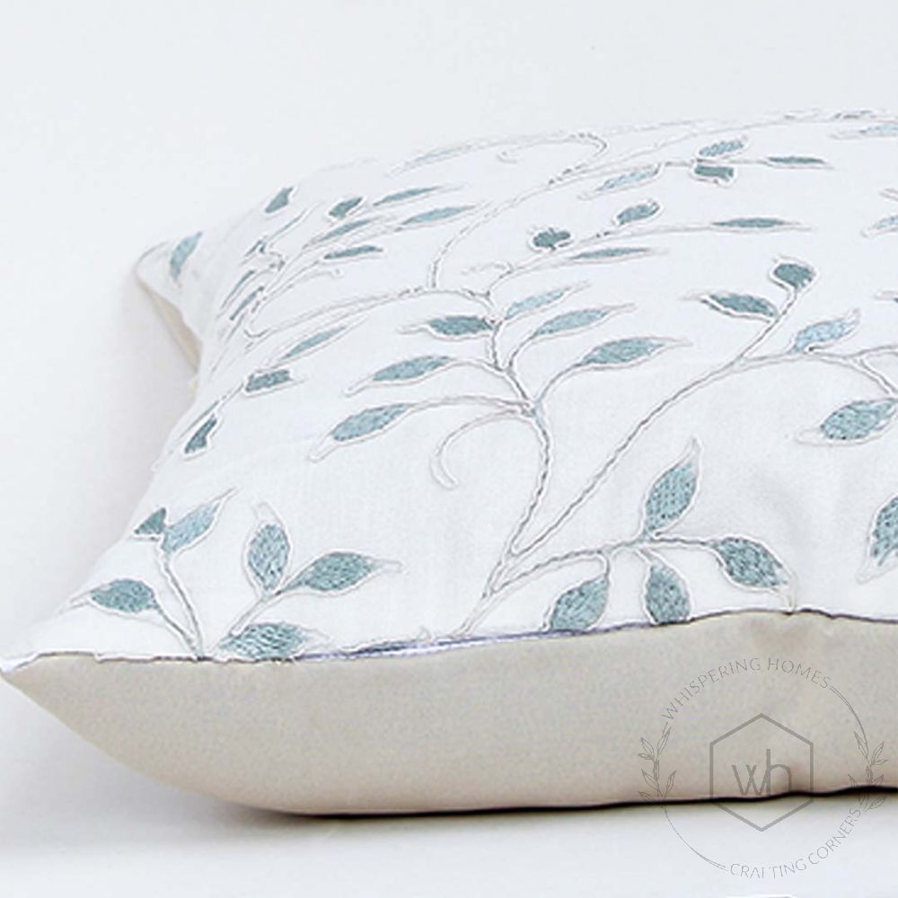 Iris Designer Aegean Embroidered Cushion Cover