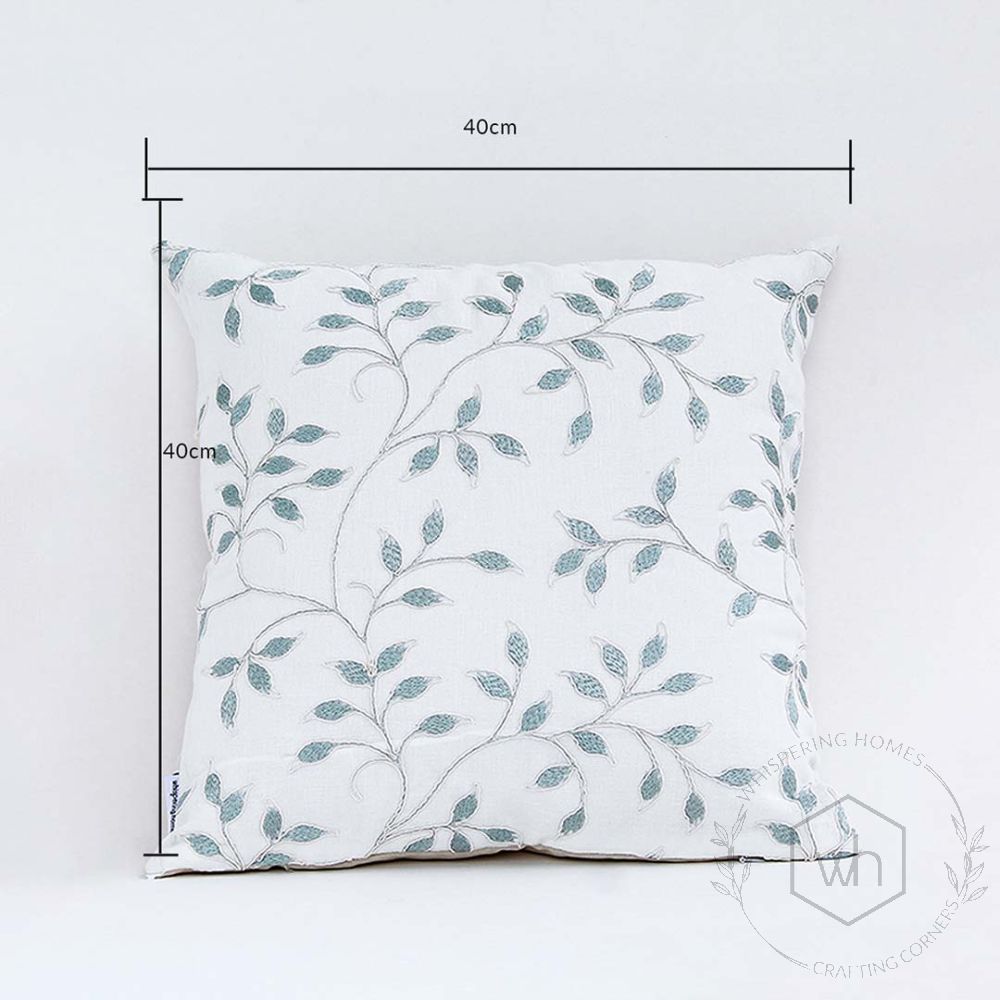 Iris Designer Aegean Embroidered Cushion Cover