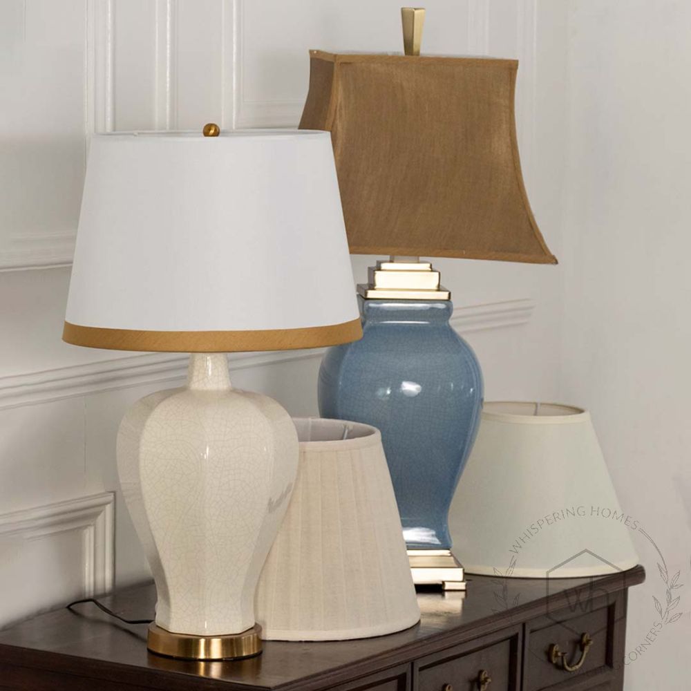 Jacoby Ceramic Table Lamp with White Shade