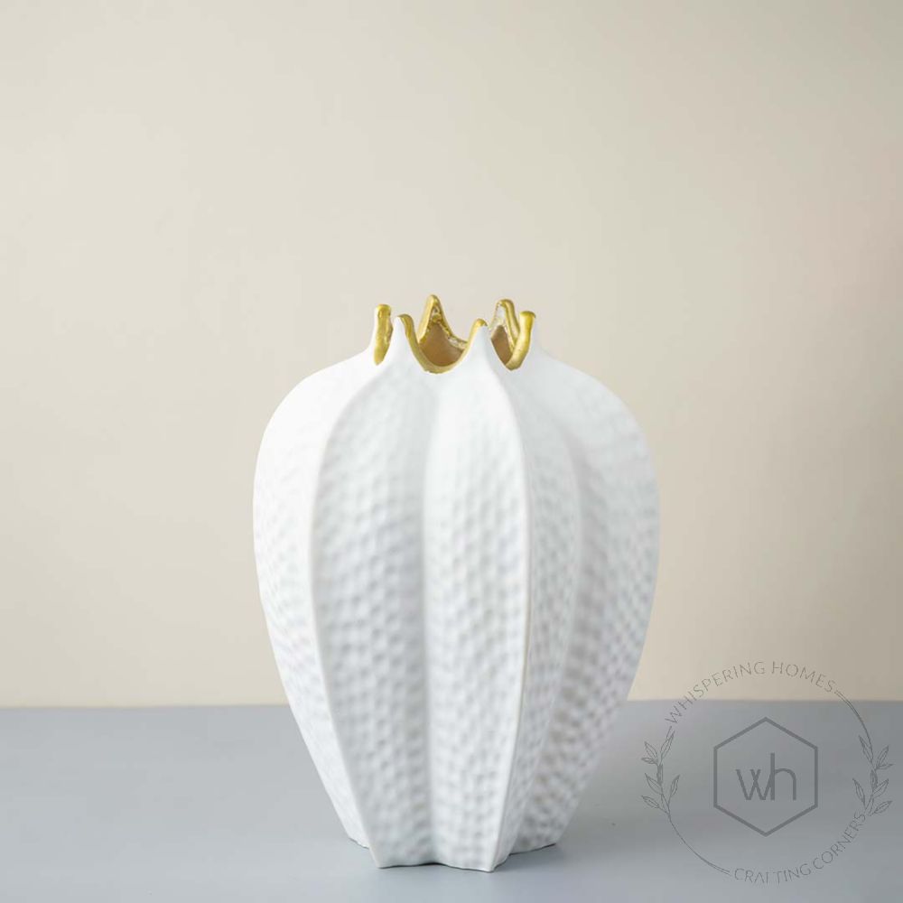 Jovana White Nordic Fruit Resin Vase Large