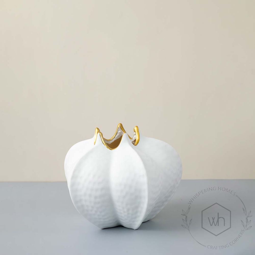Jovana White Nordic Fruit Resin Vase Small
