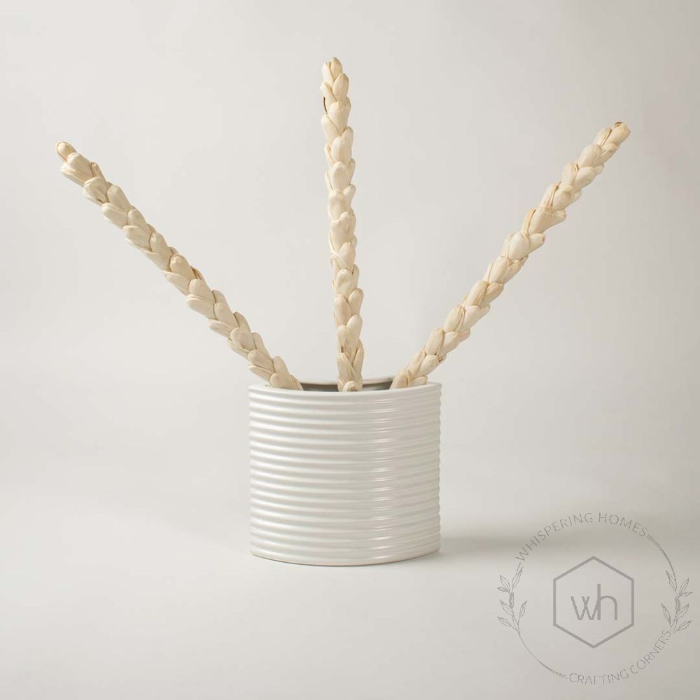 Juna Ceramic Flower Table Vase - White