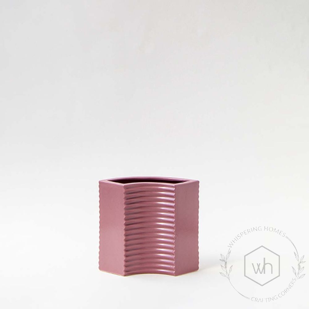 Juna Ceramic Flower Vase Pink